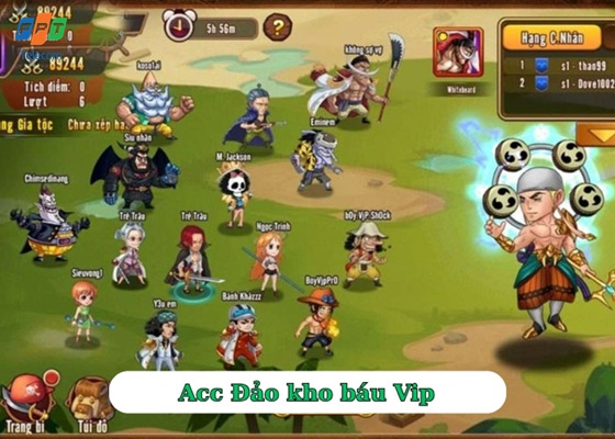 Acc Đảo kho báu Vip