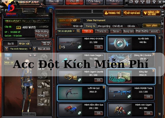 Acc Đột Kích Miễn Phí