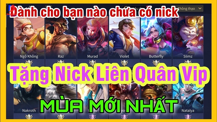 Acc Liên Quân miễn phí (1)