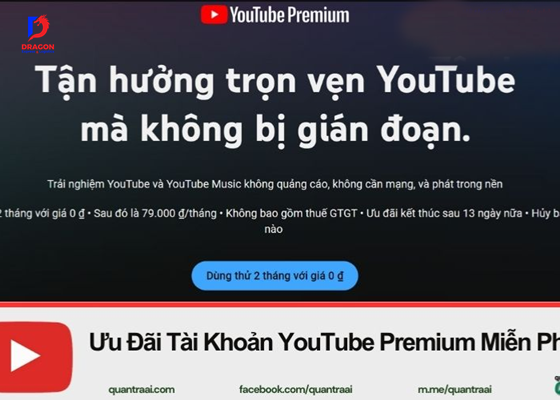Tài khoản Youtube Premium miễn phí (2)