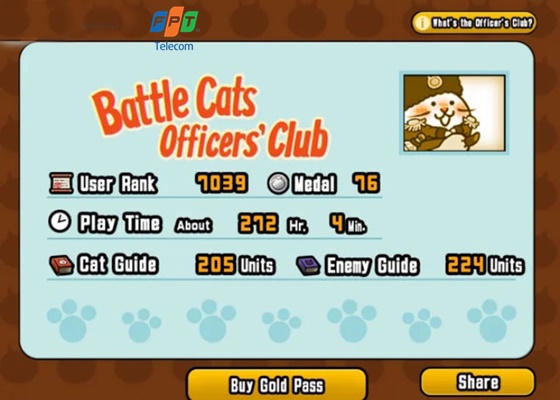 Tặng Acc The Battle Cats