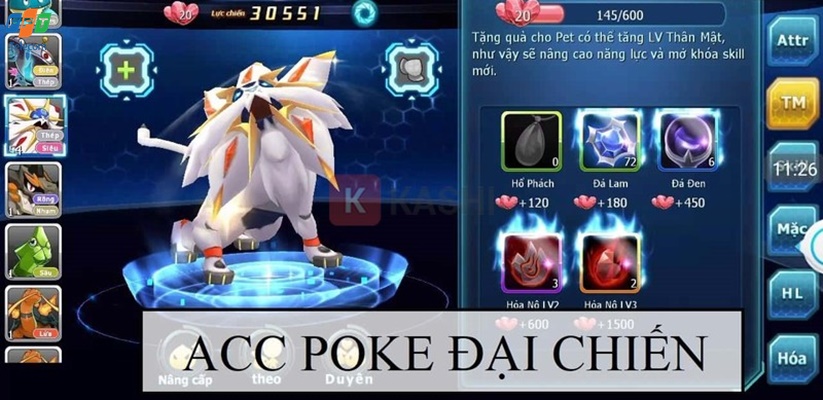 Tặng acc Poke đại chiến (5) Tặng acc Poke đại chiến (5)