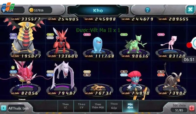 Tặng acc Poke đại chiến Tặng acc Poke đại chiến