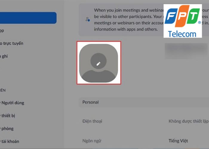 Cách đổi ảnh đại diện Zoom (2)