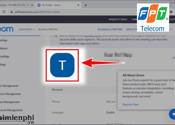 Cách đổi ảnh đại diện Zoom (5)