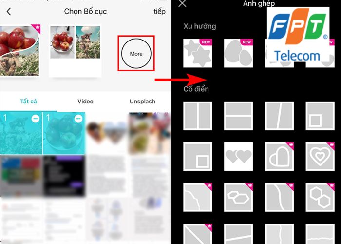 Cách ghép ảnh trên iPhone (2)