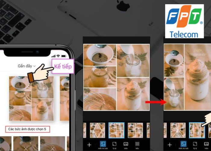 Cách ghép ảnh trên iPhone (5)