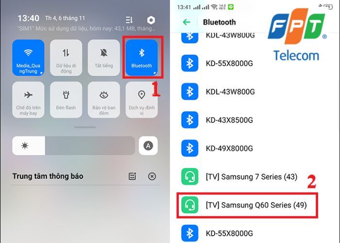 cách kết nối điện thoại với tivi qua Wifi (2)