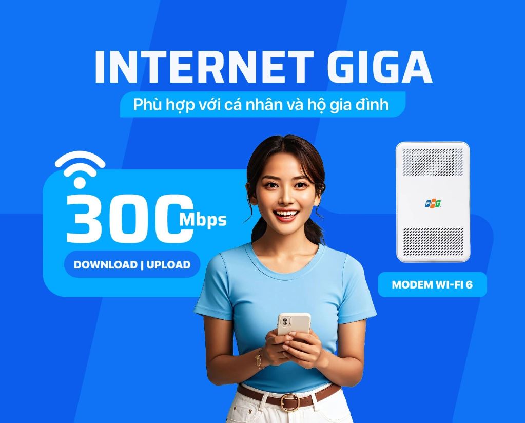 Internet giga 300mbps