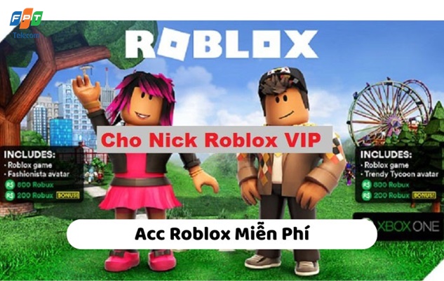 Tặng nick Roblox VIP miễn phí