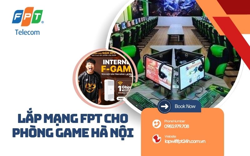 lắp mạng FPT cho phòng game Hà Nội